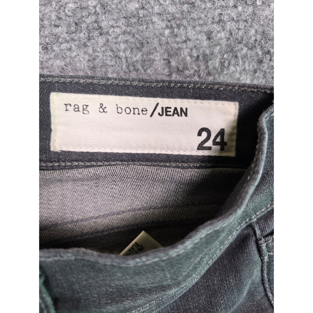 Rag & Bone Skinny Jeans Womens 24 Grey Everett W1502C933EVE Stretch Denim - Picture 4 of 11